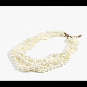 J Crew stranded pearl necklace